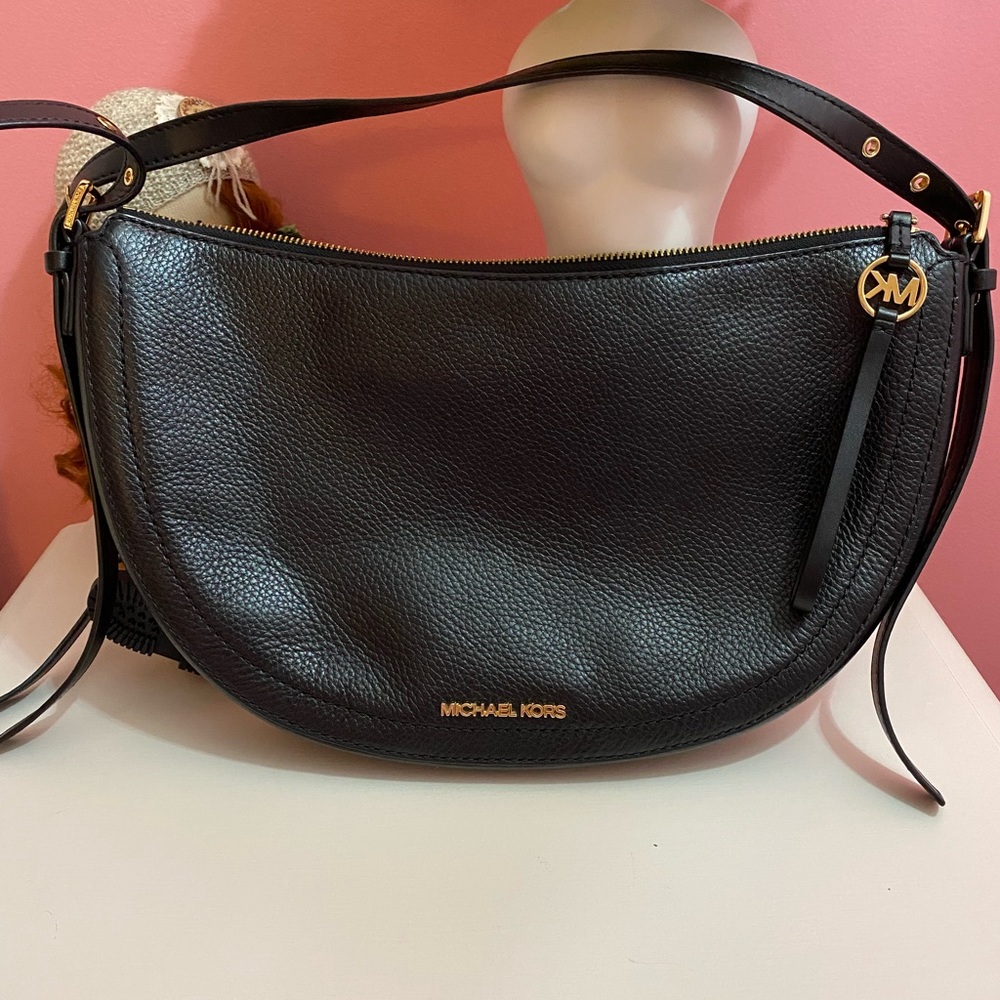 Michael Kors Half Moon Messenger Crossbody Bag
